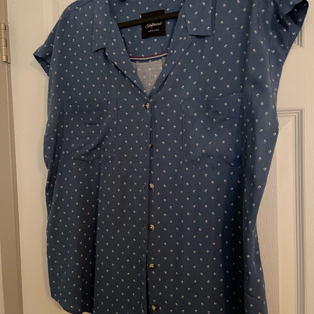Jachs Blue Patterned Shirt